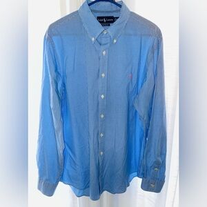 Ralph Lauren Button Down Dress Shirt Size XL Vintage